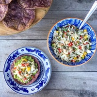 A Mexican Fiesta: Sweet and Spicy Crab Ceviche Tostadas