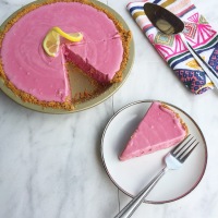 Hibiscus Pink Lemonade Pie